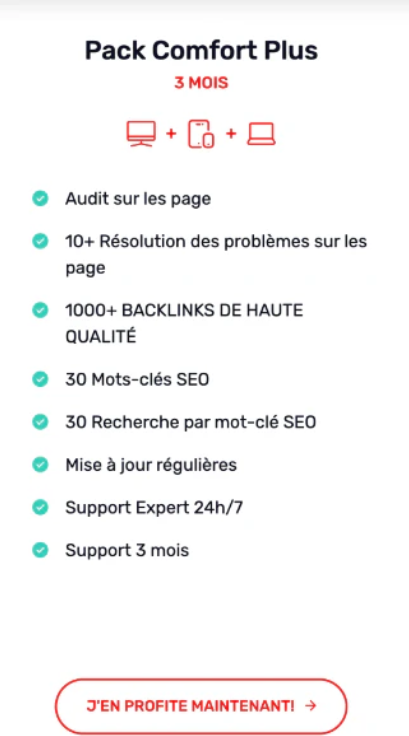 Flexe-Pack : Comfort Plus 3 Mois