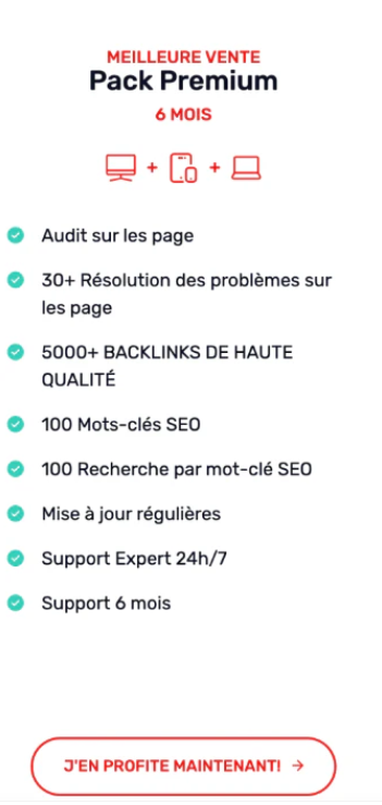 Flexe-Pack : Premium 6 Mois