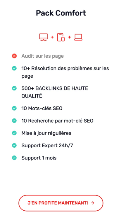 Flexe-Pack : Comfort